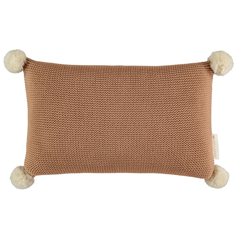 nobodinoz So Natural Knitted Cushion Biscuit