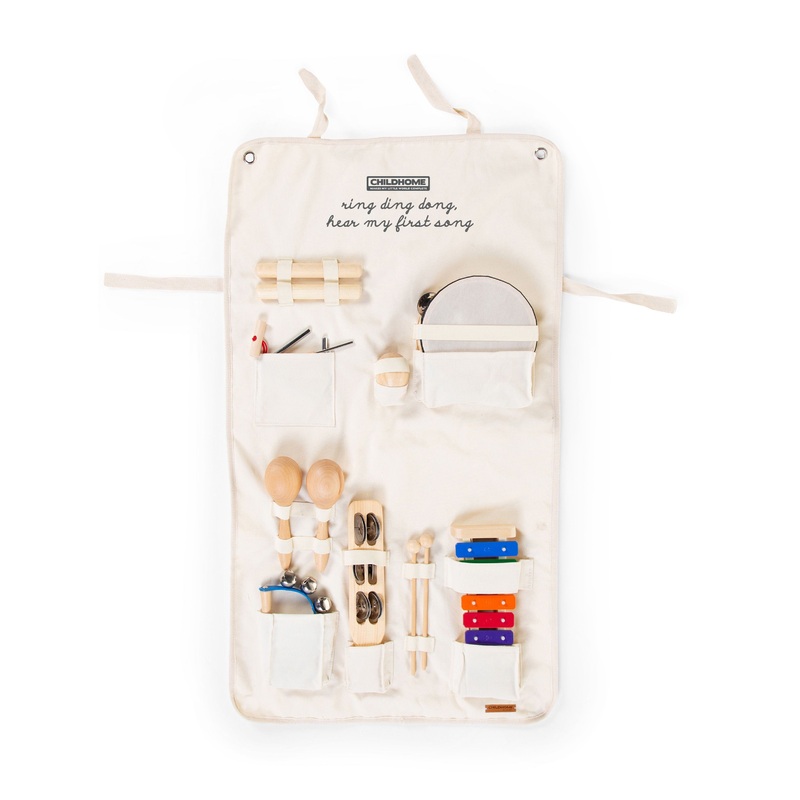Childhome Music Set of 8 Instruments + Foladable Organiser Canvas