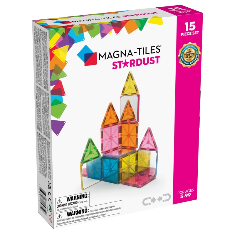 MAGNA-TILES Classic Stardust 15-Piece Set