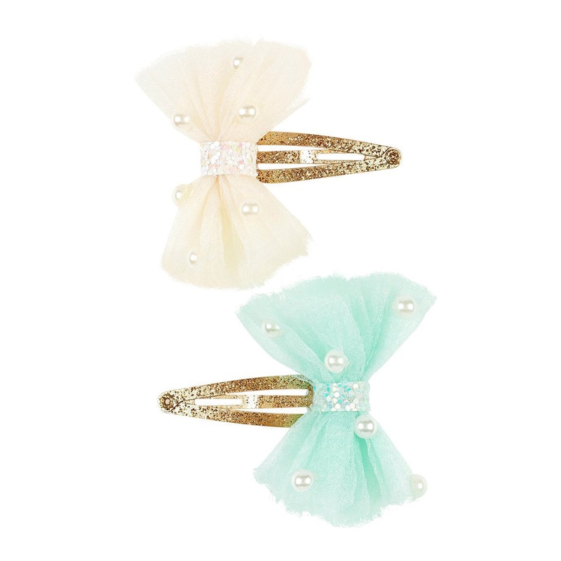 Souza Hair Clips Karine Off White-Mint