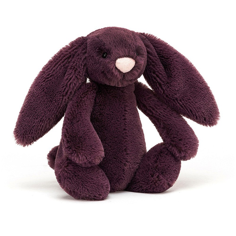 Jellycat Bashful Plum Bunny - Personalisation Available