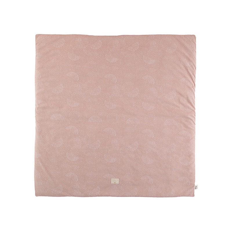 nobodinoz Colorado Square Playmat White Bubble / Misty Pink