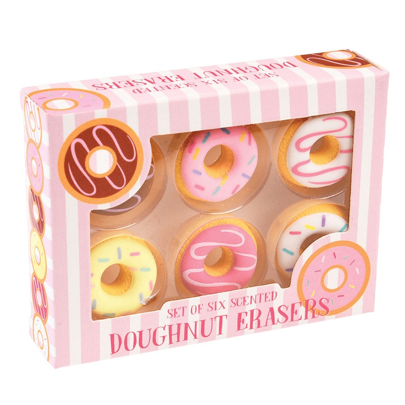 Rex Scented Doughnut Erasers - Set of 6