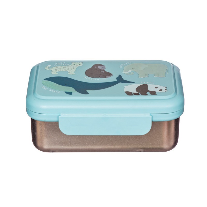 RJB Stone Endangered Animals Metal Lunch Box