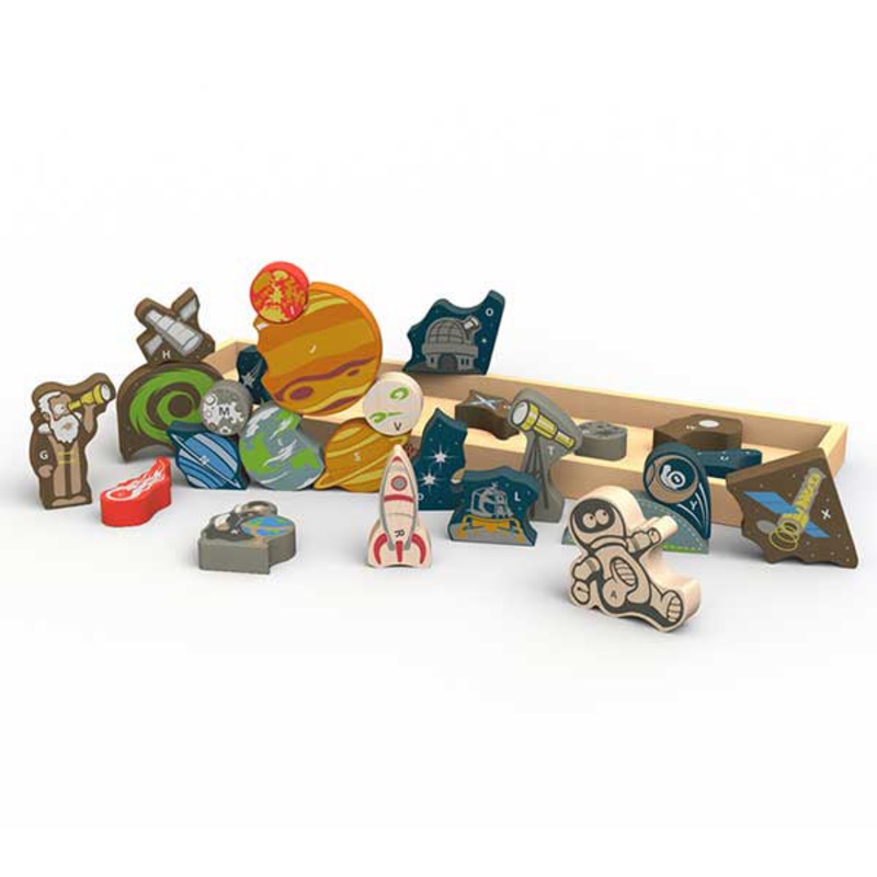 BeginAgain Space A To Z Puzzle & Playset
