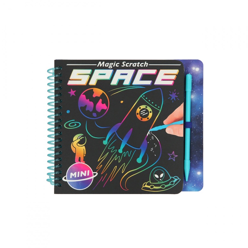 Depesche Mini Magic Scratch Book Space