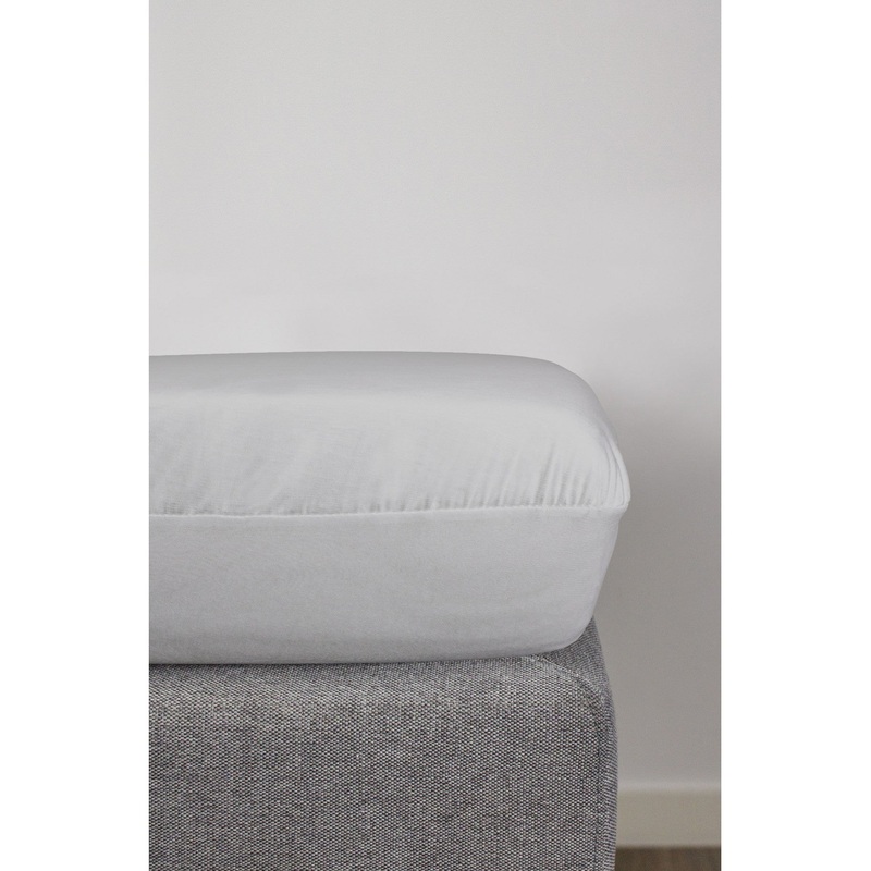 Kadolis Mattress Protector Fitted Sheet 2 In 1 Baby Bed 70x140cm Gris Clair