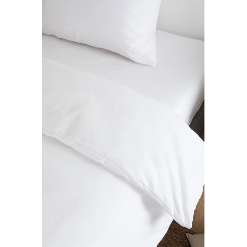 Kadolis Organic Cotton Duvet Cover for Single Bed 140x200cm Blanc