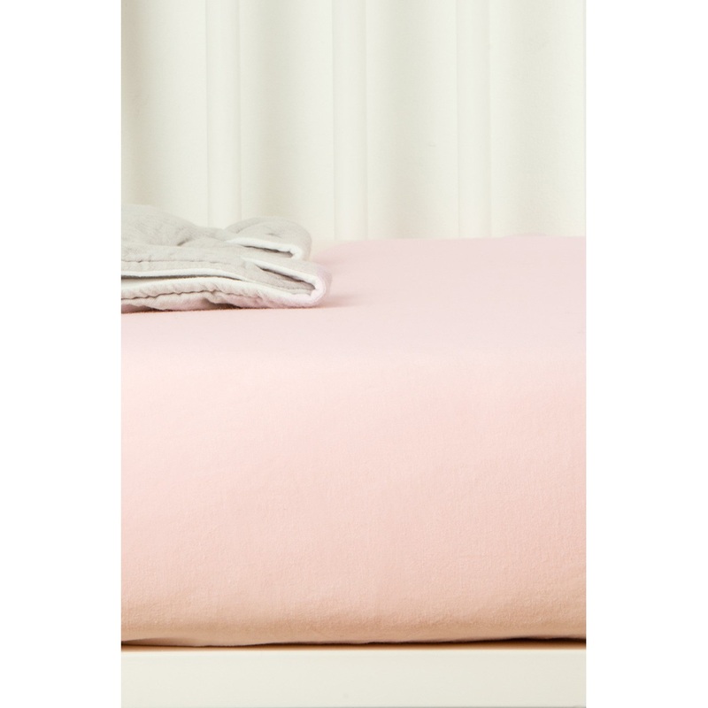 Kadolis Organic Cotton Fitted Sheet - Baby 70x140cm Rose Nude