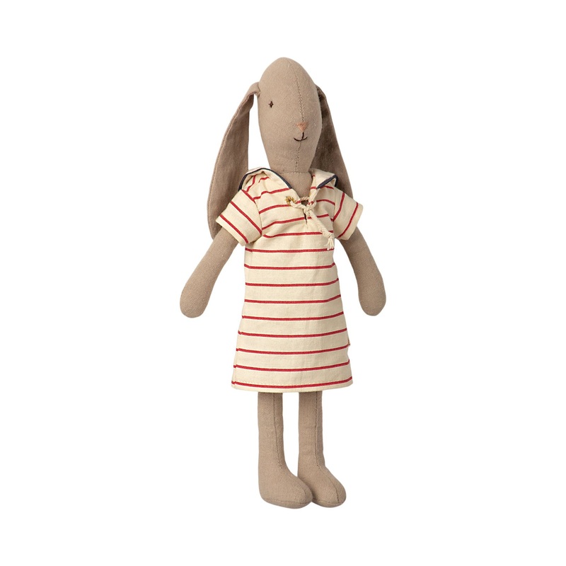 Maileg Bunny Size 2, Striped Dress