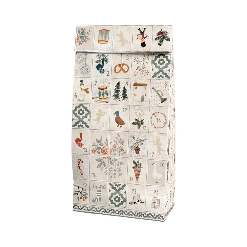 Maileg Gift Bag W. Days of December - Small