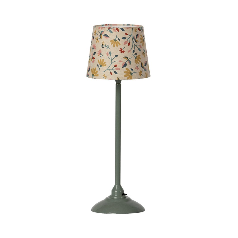 Maileg Miniature Floor Lamp - Dark Mint