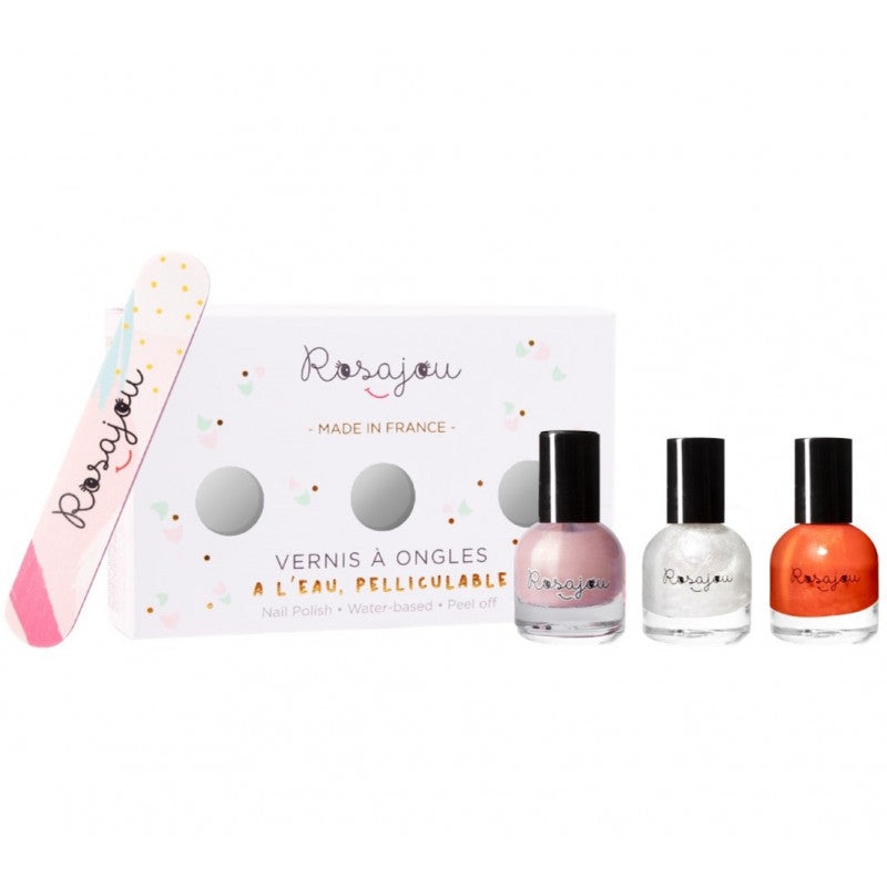 Rosajou Nail Polish Set of 3 - Ballerine / Perle / Folie