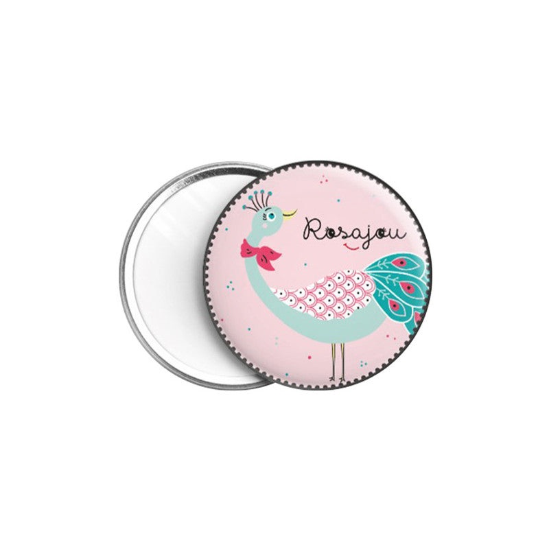 Rosajou Pocket Mirror Peacok