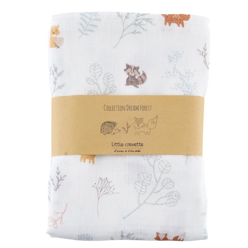 Little Crevette Large Swaddle Pompom