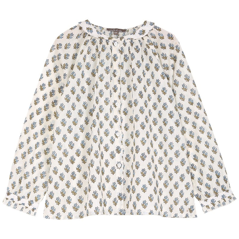 Emile et Ida Blouse Iris Bleu