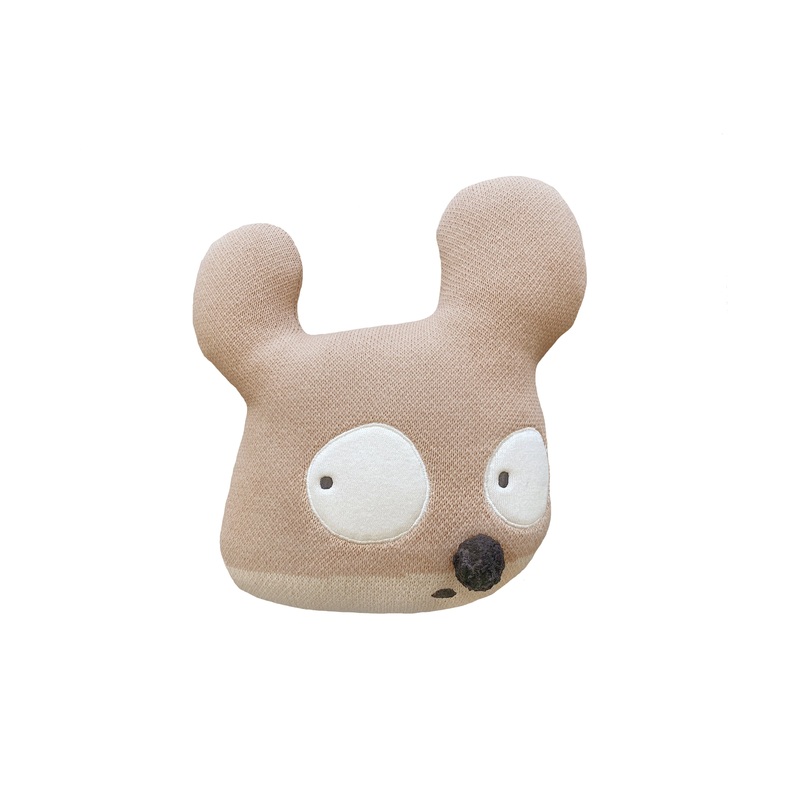 Lorena Canals Miss Mighty Mouse Machine Washable Knitted Cushion (Online Exclusive)