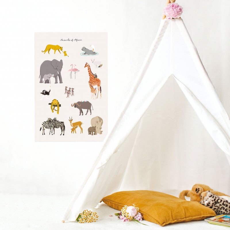 MIMI'lou Animals of Africa Poster