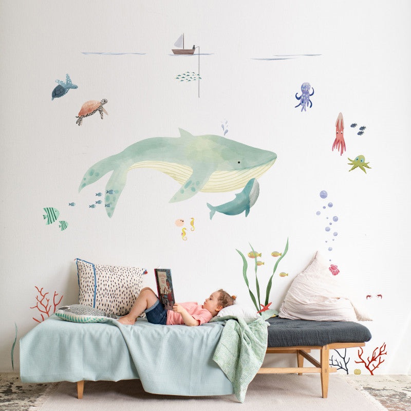 MIMI'lou Giant Wall Sticker Ocean