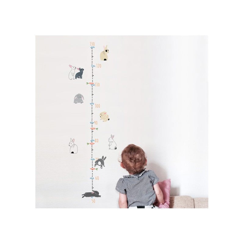 MIMI'lou Height Chart Wall Sticker - Rabbit (English)