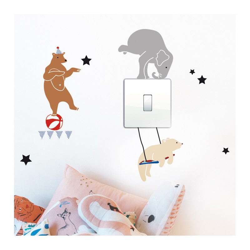MIMI'lou Just A Touch Wall Sticker - Circus On Light