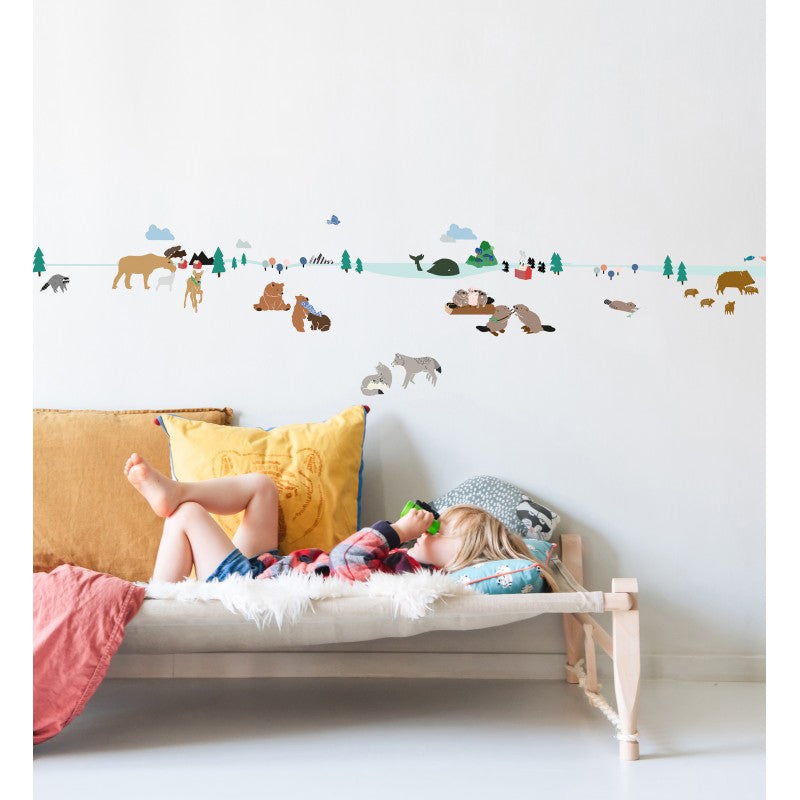 MIMI'lou North Forest Wall Sticker Frise