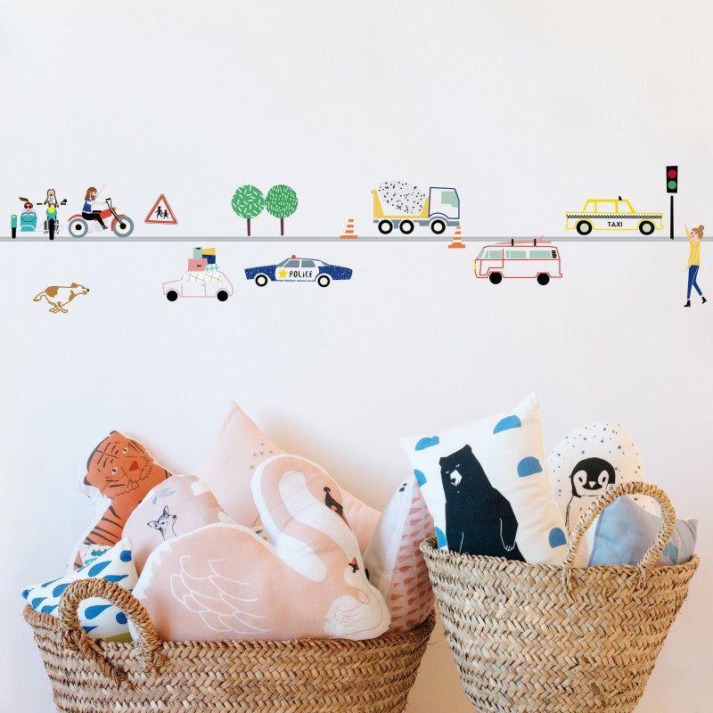 MIMI'lou Traffic Wall Sticker Frise