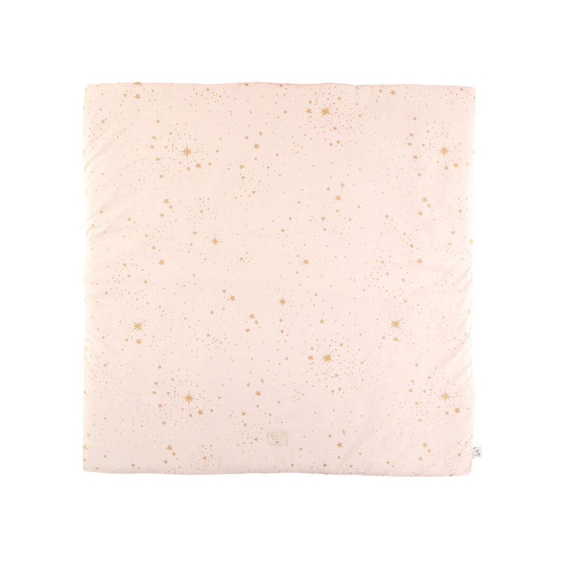 nobodinoz Colorado Square Playmat Gold Stella/Dream Pink