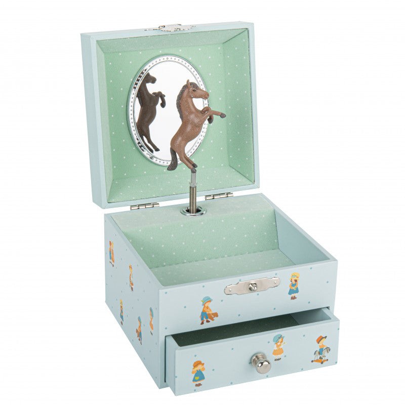 Trousselier Musical Cube Box Horse Children Memories Jeanne Lagrade