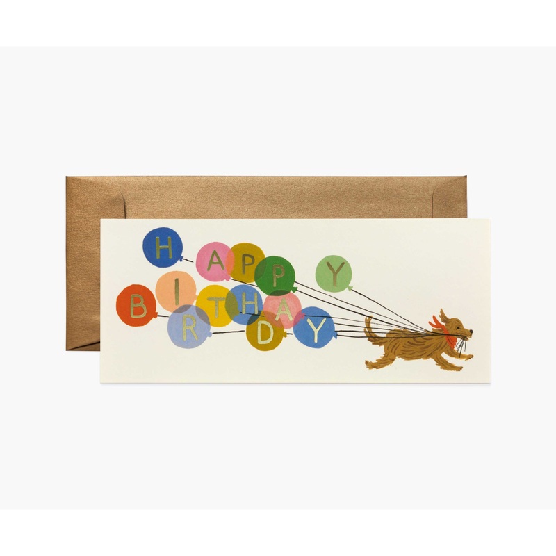 Rifle Paper Co Birthday Ballon No. 10 Card