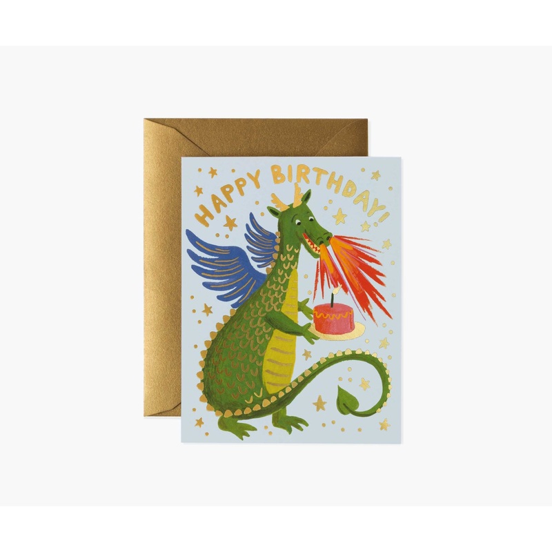 Rifle Paper Co Birthday Dragon Birthday Card