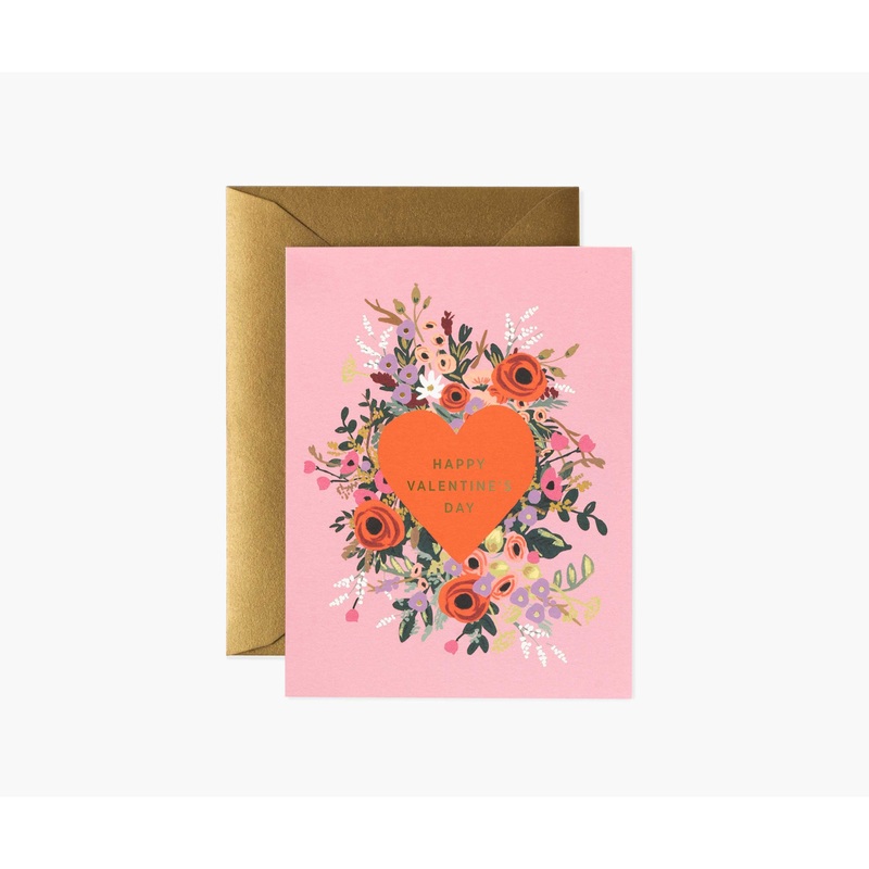 Rifle Paper Co Blooming Heart Valentine Card