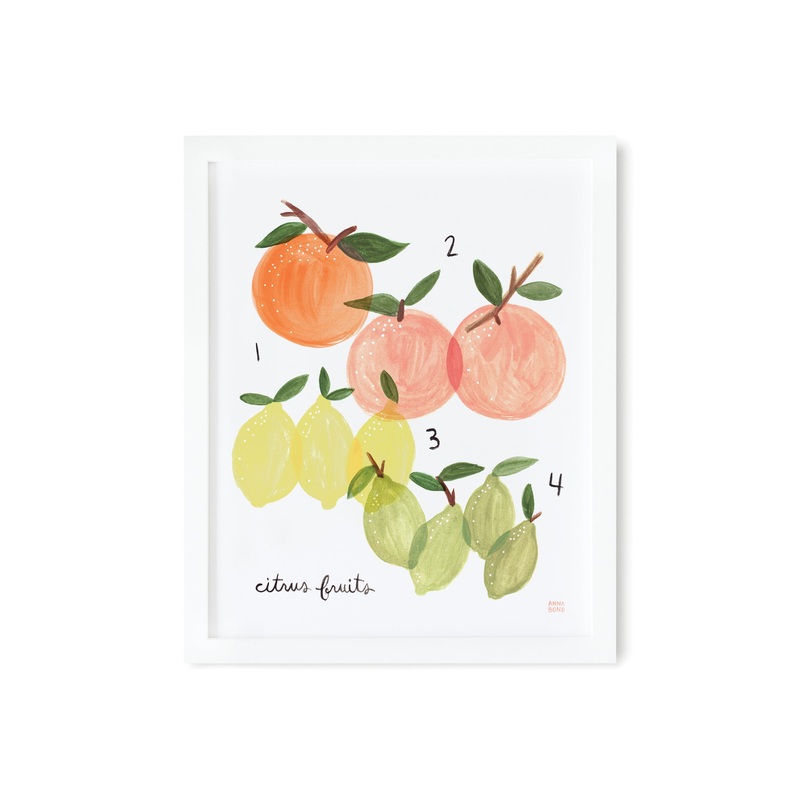 Rifle Paper Co Citrus Illustrated Print 8x10