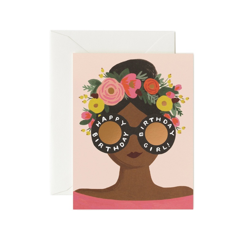 Rifle Paper Co Flower Crown Birthday Girl Card