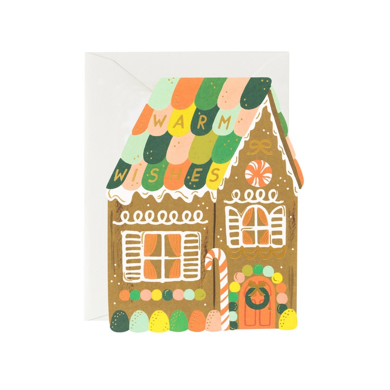 Rifle Paper Co Gingerbread House Card