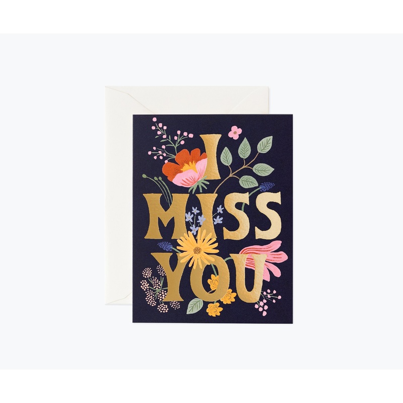 Rifle Paper Co I Miss You Card