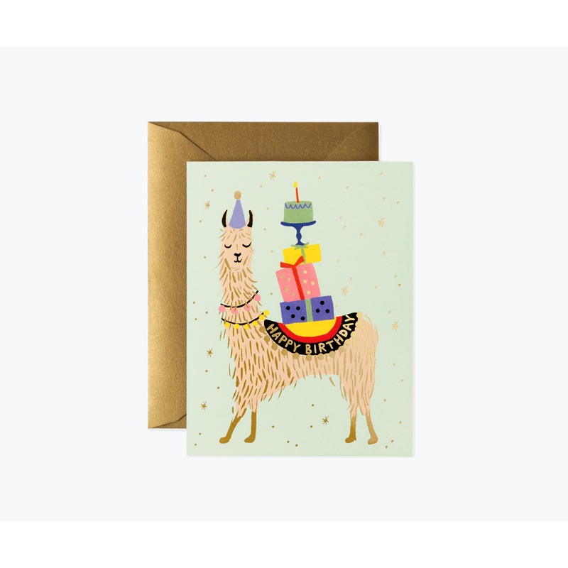 Rifle Paper Co Llama Birthday Card