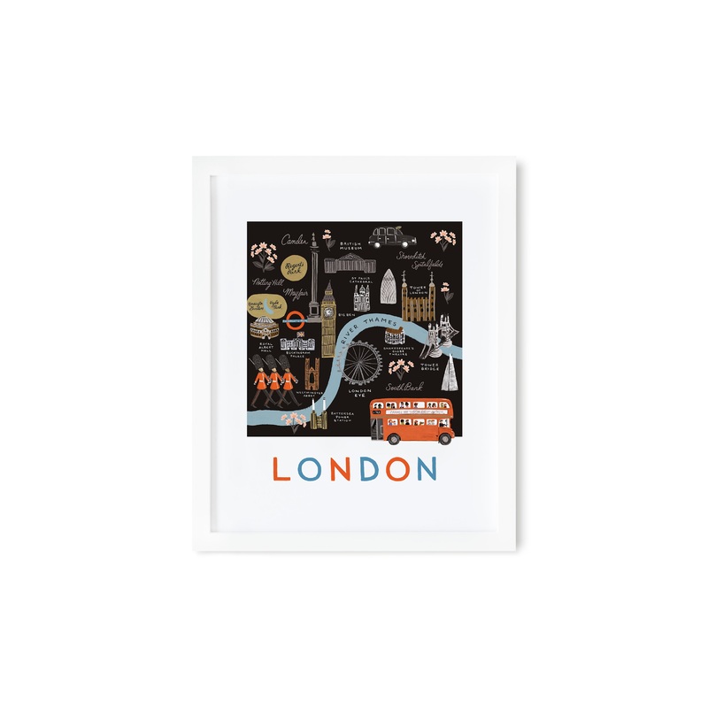 Rifle Paper Co London Map Art Print (11x14")