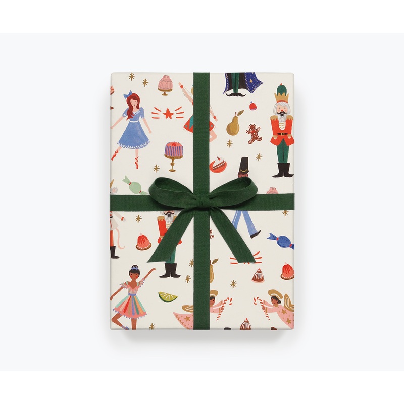 Rifle Paper Co Roll of 3 Nutcracker Wrapping Sheets