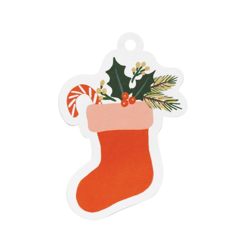 Rifle Paper Co Stocking Die-Cut Gift Tags (Pack of 8)