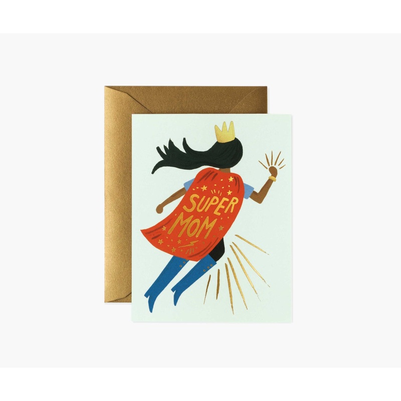 Rifle Paper Co Super Mom Blue Card