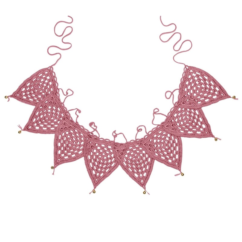 Numero 74 Bunting Garland Crochet Baobab Rose