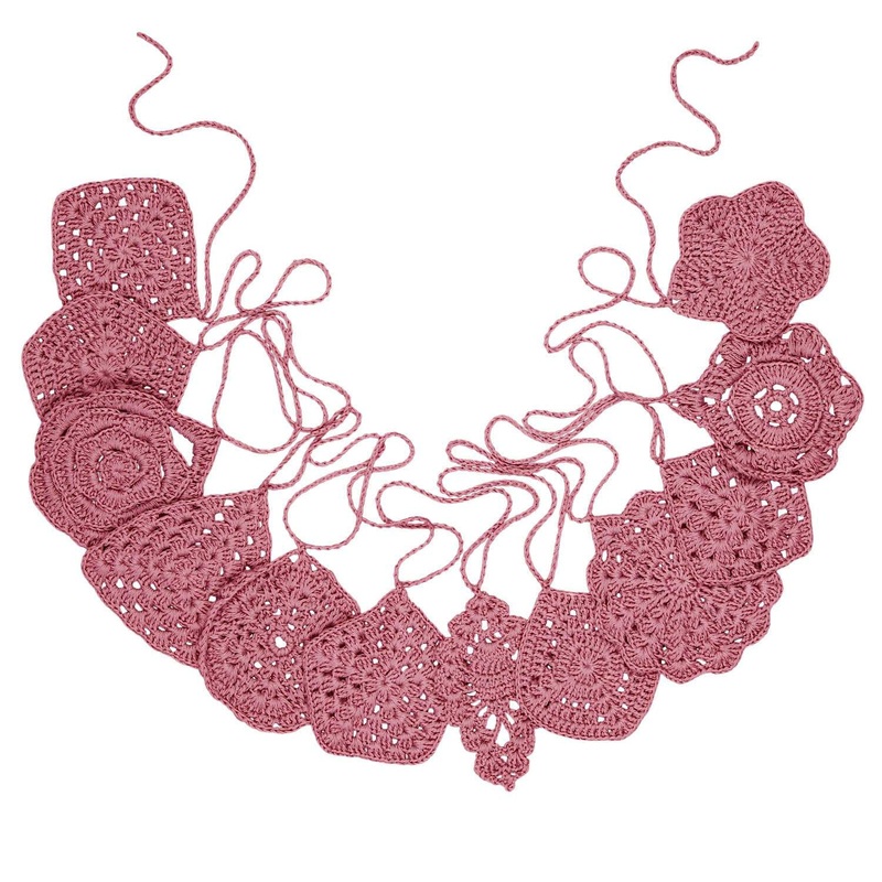 Numero 74 Crochet Garland Baobab Rose 2.5m