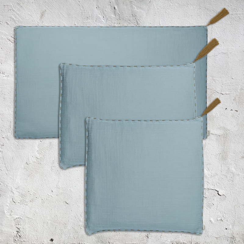 Numero 74 Cushion Cover Plain With Padding Cushion Sweet Blue