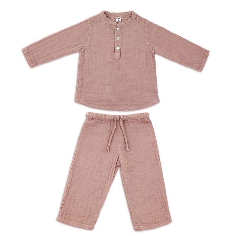 Numero 74 Organic Cotton Dan Suit Dusty Pink