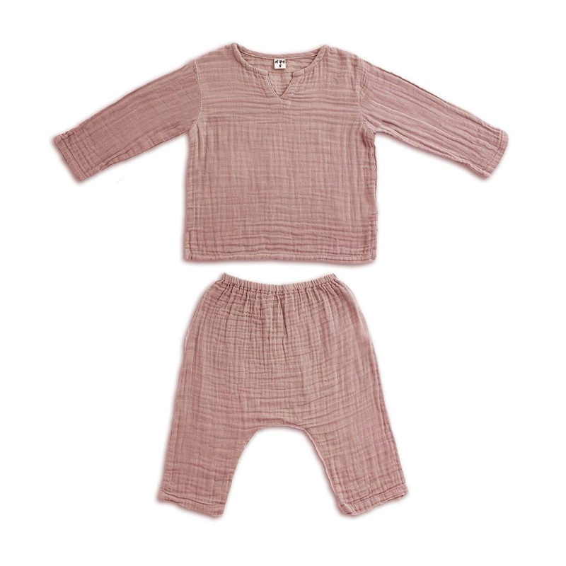 Numero 74 Organic Cotton Zac Suit Dusty Pink