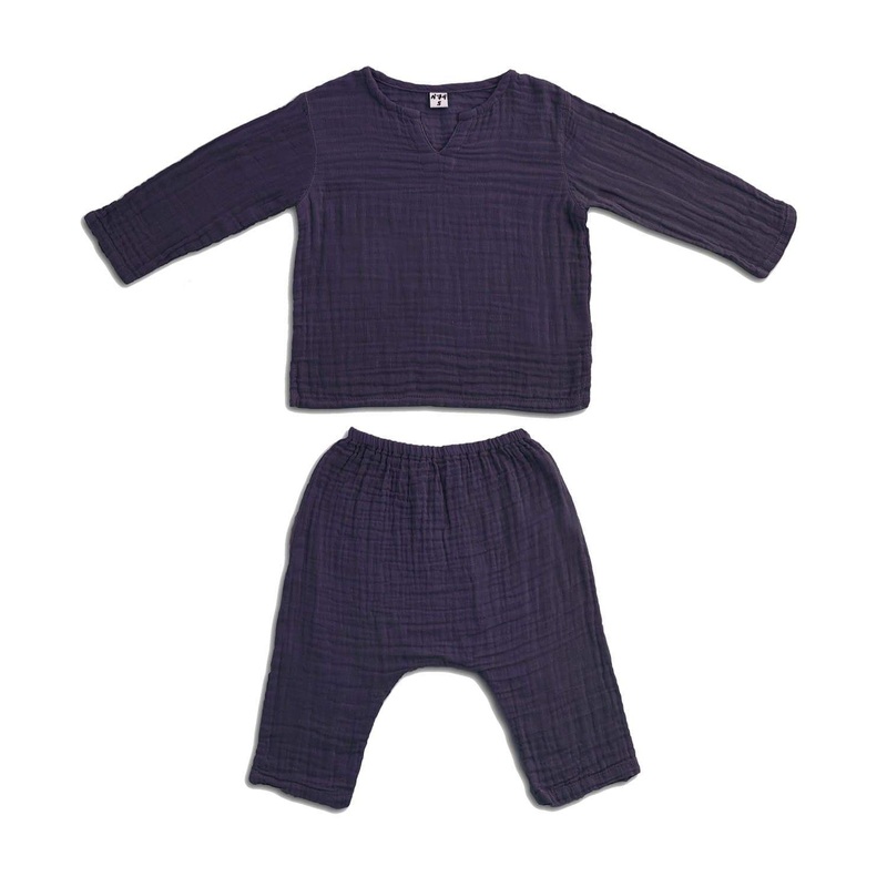 Numero 74 Organic Cotton Zac Suit Sweet Aubergine