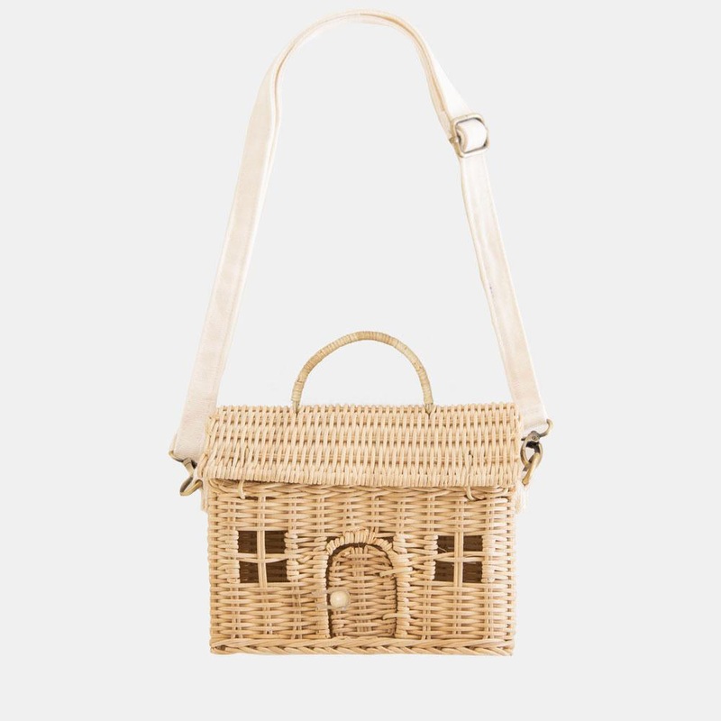 Olli Ella Rattan Casa Bag - Straw