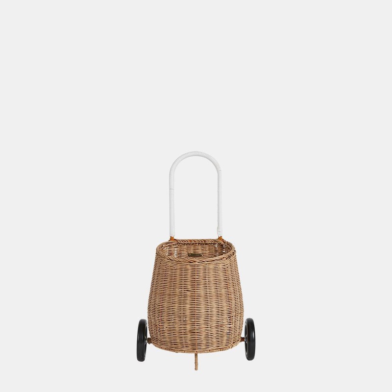 Olli Ella Rattan Shell Bag - Luggy - Natural