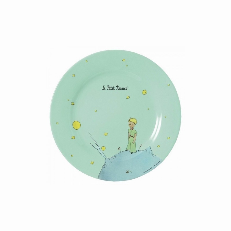 Petit Jour Paris Dessert Plate the Little Prince Green 23CM